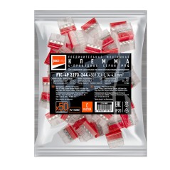 Клемма монтажная нажимного соединения PTC-4P 2273-244 450В 32А 0.14-4.0кв.мм Jazzway 5051157