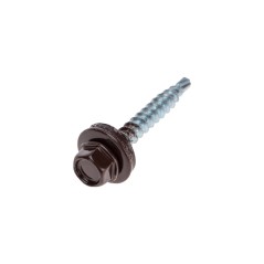 Саморез кровельный 4.8х35мм окрашенный RAL 8017 короб (уп.250шт) Kranz 1202-4835-3