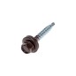 Саморез кровельный 4.8х35мм окрашенный RAL 8017 короб (уп.250шт) Kranz 1202-4835-3