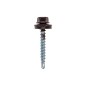 Саморез кровельный 4.8х35мм окрашенный RAL 8017 короб (уп.250шт) Kranz 1202-4835-3