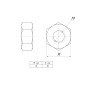 Гайка шестигранная М8 TDZ (уп.100шт) EKF g6grm8-TDZ Гайка шестигранная М8 TDZ (уп.100шт) EKF g6grm8-TDZ