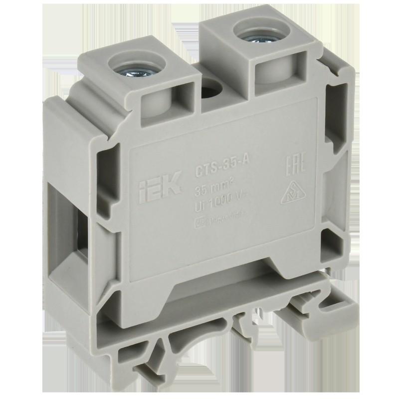 Колодка клеммная CTS с шестигранником 35кв.мм сер. IEK YCT10-01-K03-035 Колодка клеммная CTS с шестигранником 35кв.мм сер. IEK YCT10-01-K03-035