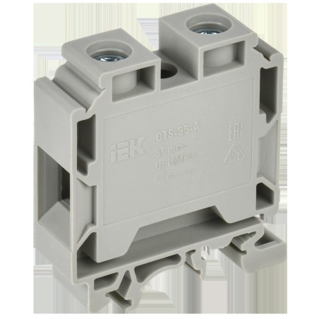 Колодка клеммная CTS с шестигранником 35кв.мм сер. IEK YCT10-01-K03-035