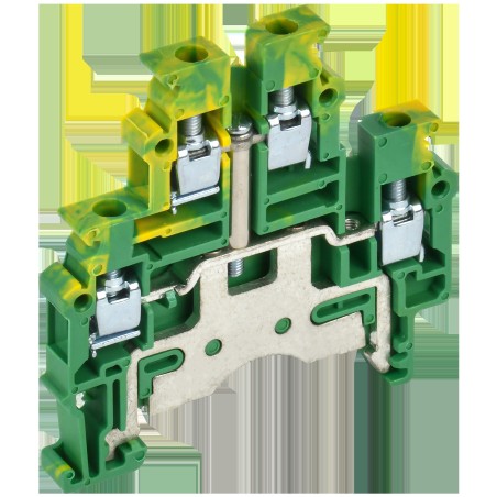 Колодка клеммная CTS-ML-PEN земля 2 ур. 4кв.мм IEK YCT13-03-2-K52-004