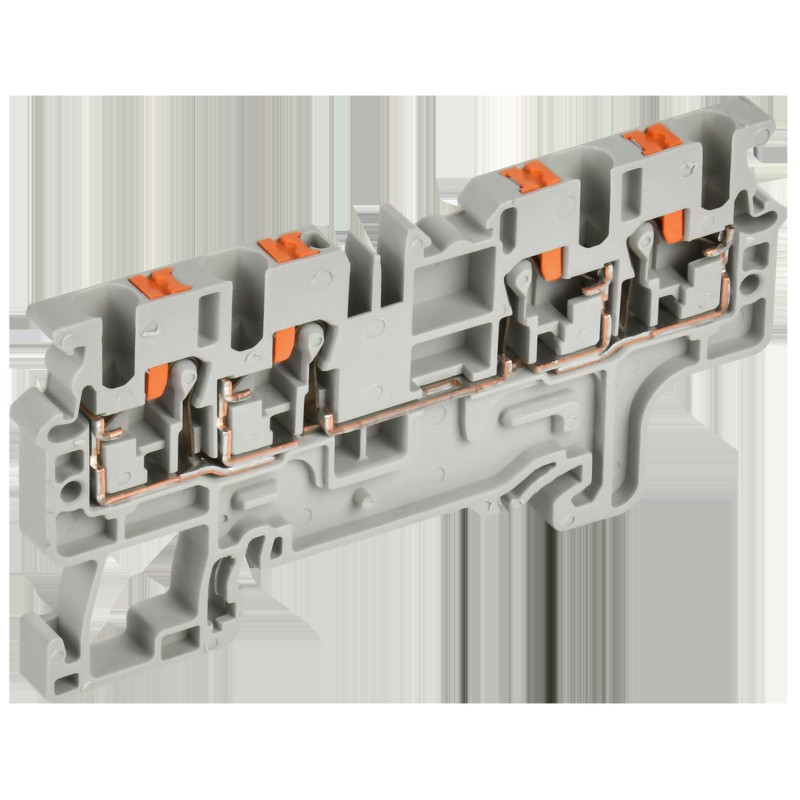 Колодка клеммная CP-MC 4 вывода 2.5кв.мм сер. IEK YCT22-00-4-K03-002 Колодка клеммная CP-MC 4 вывода 2.5кв.мм сер. IEK YCT22-00-4-K03-002