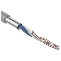 Кабель витая пара U/UTP кат.5E 1х2х24AWG solid CU PVC сер. (м) Rexant 01-0002