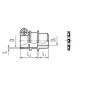 Муфта вводная ВТ(Х)-25(1дюйм) Fortisflex 61387