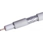 Кабель коаксиальный RG-6 CCS 1.02 (21проц.)/FPE/Al-Pet-Al Foil Unbonded/Al 64х0.12/PVC RW бел. (уп.100м) Net.On 109L
