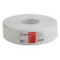 Кабель коаксиальный RG-6U Cu/(оплетка Cu 64%) PVC 75Ом бел. 100м Эра Б0044603