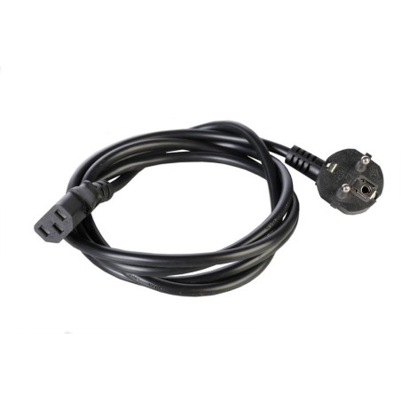 Шнур питания R-10-Cord-C13-S-5 C13-Schuko 10А 220В проводник. 3х1кв.мм 5м черн. Rem 1361898