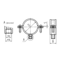 Хомут трубный ТХ INOX 3/8дюйм Fortisflex 82149