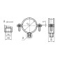 Хомут трубный ТХ INOX 3/8дюйм Fortisflex 82149 Хомут трубный ТХ INOX 3/8дюйм Fortisflex 82149