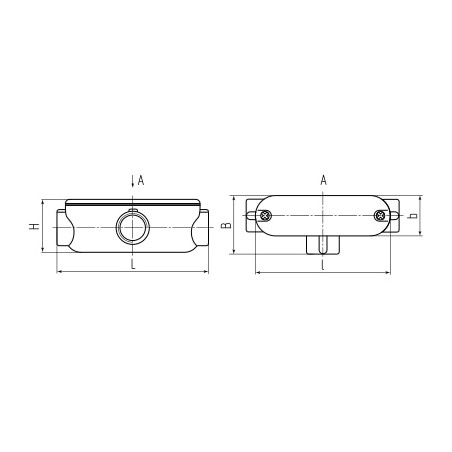 Коробка распаячная КРВ-Т 25 Fortisflex 61130