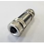 Разъем М12 5B гнездовой винт метал. прямой резьба PG9 каб. часть СЦМ120002-05B СТЭЗ 185200015