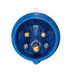 Вилка кабельная 013 16А 220AC 2P+PE 6ч IP44 КЭАЗ 222735