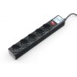 Удлинитель сетевой 5х10м с/з SPG5-10M черн. POWERCUBE 1864655