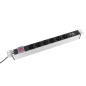 Блок розеток Rem-16 с выкл и USB-портом 6 Schuko 16А алюм. 19дюйм шнур 1.8м R-16-6S-V-U-440-1.8 Rem 1893556