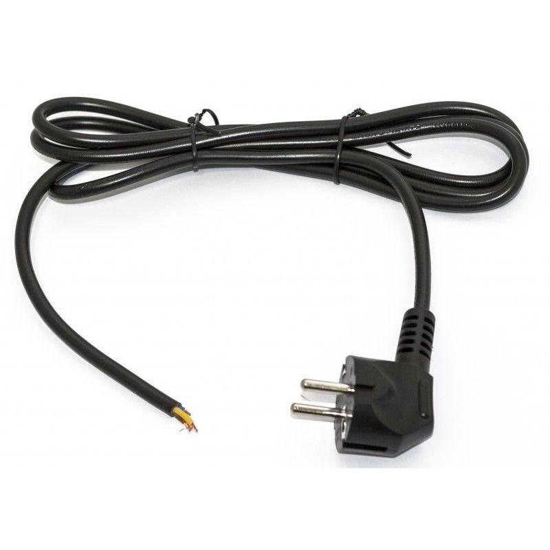 Кабель PWC-SHM-OE-10.0-BK с вилкой Schuko (open end) длиной 10м (3х0.75кв.мм) черн. Hyperline 229248