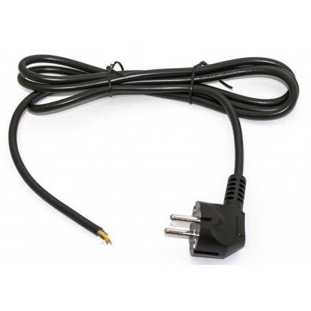 Кабель PWC-SHM-OE-10.0-BK с вилкой Schuko (open end) длиной 10м (3х0.75кв.мм) черн. Hyperline 229248