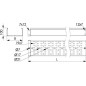 Лоток листовой перфорированный 150х100 L3000 сталь 1.2мм цинк-ламель DKC 3534212ZL