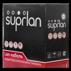 Кабель витая пара U/UTP кат.5E 4х2х24AWG solid Cu PVC In. Median 305м (м) SUPRLAN 01-0334-9