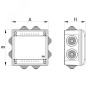 Коробка ответвительная FS 100х100х50мм 6р 450В 6А 4кв.мм с каб. вводами и клеммн. IP56 пластик. DKC FSB11604 Коробка ответвительная FS 100х100х50мм 6р 450В 6А 4кв.мм с каб. вводами и клеммн. IP56 пластик. DKC FSB11604