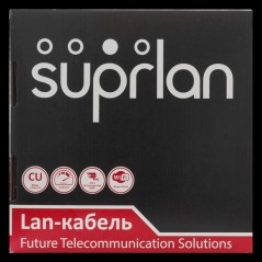 Кабель витая пара U/UTP кат.5E 4х2х24AWG solid Cu PVC In. Median 305м (м) SUPRLAN 01-0334-9