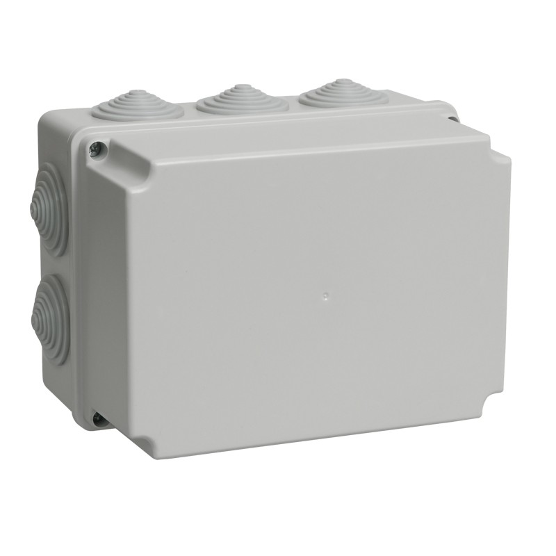 Коробка распаячная ОП 190х140х120 IP44 КМ41245 (10 каб.ввод.) IEK UKO10-190-140-120-K41-44 Коробка распаячная ОП 190х140х120 IP44 КМ41245 (10 каб.ввод.) IEK UKO10-190-140-120-K41-44