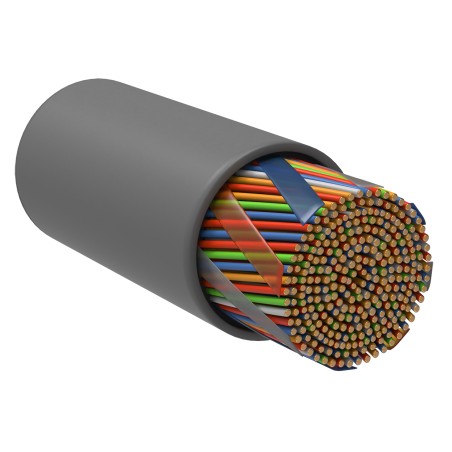 Кабель витая пара U/UTP кат.5E 10 пар 10х2х24AWG solid LSZH сер. (305м) (м) ITK LC1-C5E10-121
