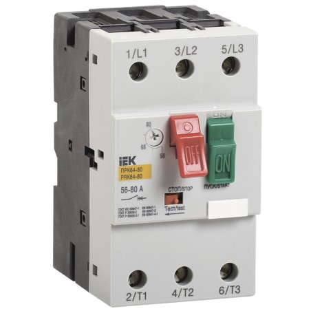 Пускатель ПРК64-63 In-64A Ir-40-63A Ue 660В IEK DMS22-63