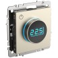 Термостат электронный с индик. BRITE СП IP20 ТС10-1-БрШ механизм шампань IEK BR-RT11-K37