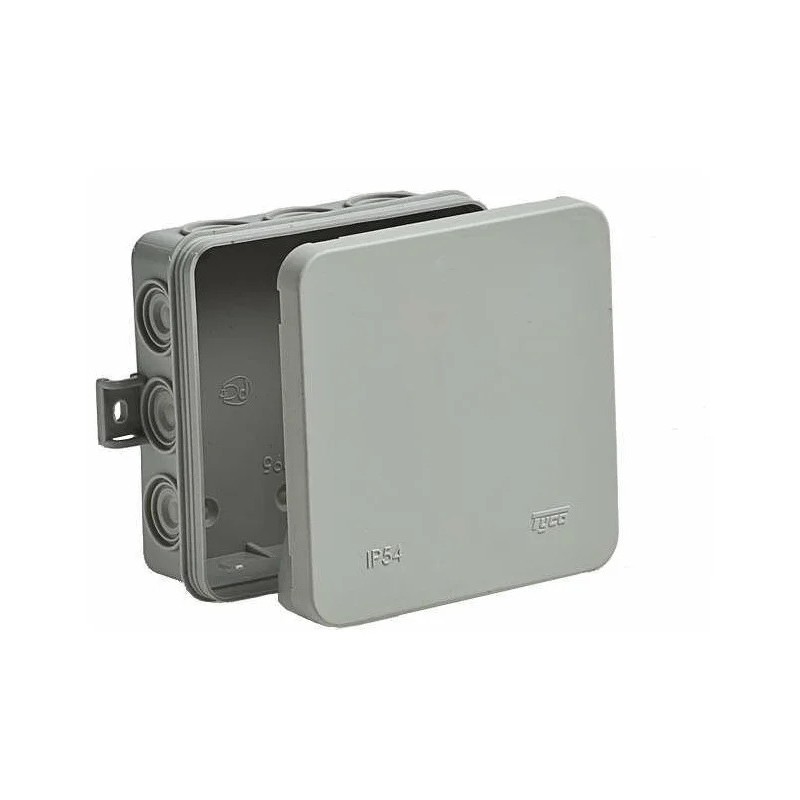 Коробка распределительная ОП 100х100х35мм IP54 12 вводов сер. Ruvinil 67095 Коробка распределительная ОП 100х100х35мм IP54 12 вводов сер. Ruvinil 67095