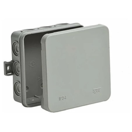 Коробка распределительная ОП 100х100х35мм IP54 12 вводов сер. Ruvinil 67095
