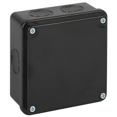 Коробка распределительная ОП 100х100х50мм двухкомпонентная 7 вводов IP66 черн. Ruvinil 67250Ч