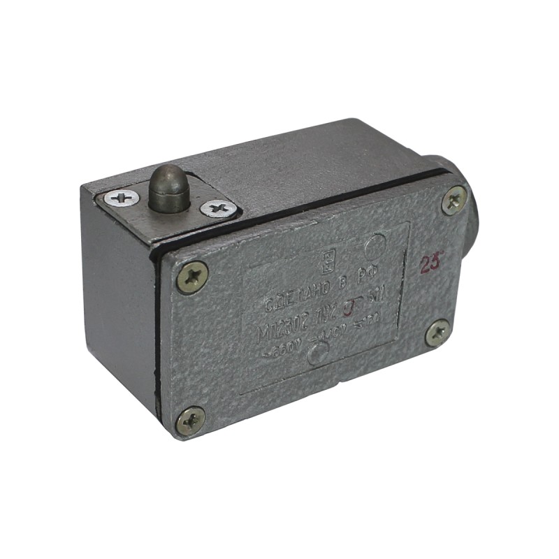Микропереключатель МП 2302 исп. 5 IP54 толкатель с увелич. доп. ходом базовый Электротехник ET053589 Микропереключатель МП 2302 исп. 5 IP54 толкатель с увелич. доп. ходом базовый Электротехник ET053589