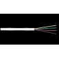 Кабель телефонный плоский 4 многож. проводника BC (чистая медь) 26AWG (7х0.16мм) внутренний PVC 100м бел. NIKOMAX NKL 2026A-WT Кабель телефонный плоский 4 многож. проводника BC (чистая медь) 26AWG (7х0.16мм) внутренний PVC 100м бел. NIKOMAX NKL 2026A-WT