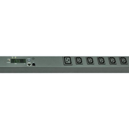 Блок распределения питания PDU измер. 0U 230В/32А 7 4кВт вилка IEC 309 32 A 2P+E 30 C13 6 C19 Eurolan 60A-66-56-36BL