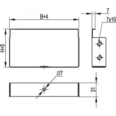Заглушка для лотка TC 80х80 DKC 37261