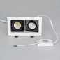 Светильник светодиодный CL-KARDAN-S180x102-2x9W Warm WH-BK 38 deg IP20 металл Arlight 024130 Светильник светодиодный CL-KARDAN-S180x102-2x9W Warm WH-BK 38 deg IP20 металл Arlight 024130
