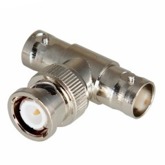 Переход штекер BNC - гнездо BNC x 2 (тройник) Rexant 05-3301