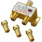 Делитель ТВ "краб" x2+3шт.F "BOX" 5-1000 МГц "GOLD" Rexant 05-6101-1