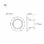 Светильник светодиодный LTD-70WH 5Вт Warm White 120deg IP40 металл Arlight 018420
