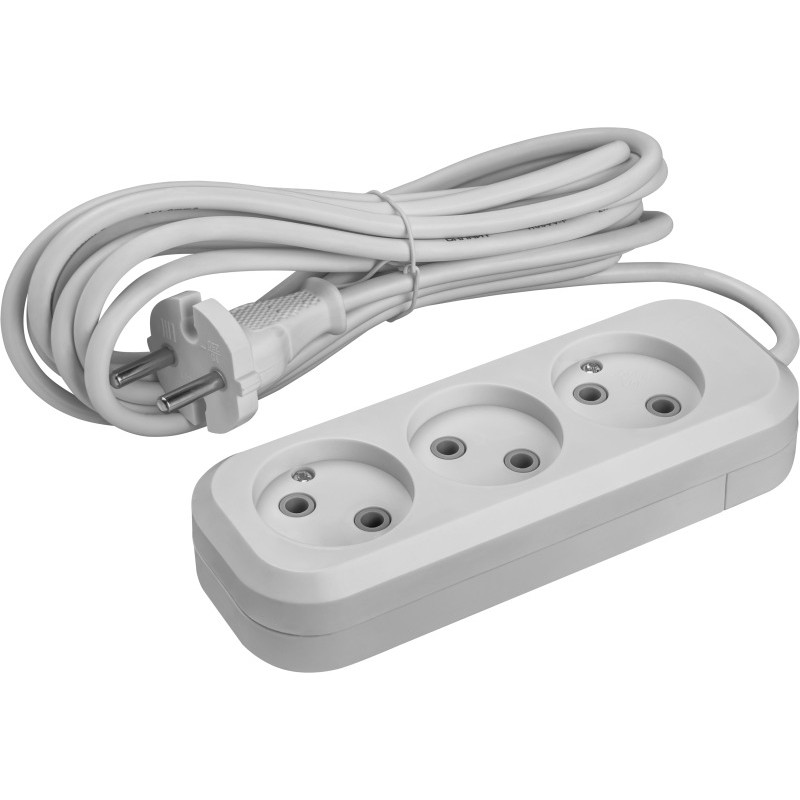 Удлинитель 3х7м без заземл. 10А IP20 90510 OPE-S-03-700-X-2х1 ОНЛАЙТ 90510