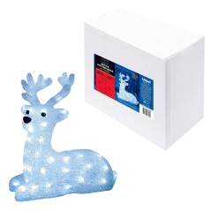 Фигура светодиодная "Лежащий олененок" ULD-M3133-050/STA WHITE IP20 LYING FAWN 50 светодиодов 31х15х33см цвет свечения бел. IP20