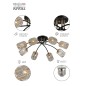 Люстра Emanuelle 9101-308 8хЕ27 60Вт модерн Rivoli Б0053403 Люстра Emanuelle 9101-308 8хЕ27 60Вт модерн Rivoli Б0053403