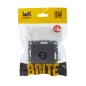 Розетка телевизионная оконечная TV СП Brite РТВ11-0-БрС механизм сталь IEK BR-A10-O-K46