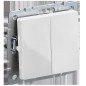 Выключатель 2-кл. Brite 10А ВС10-2-0-БрБ механизм бел. IEK BR-V20-0-10-K01-PRO