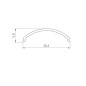 Экран ARH-KANT-H16-2000 Round Opal-PM L2000 пластик Arlight 016635 Экран ARH-KANT-H16-2000 Round Opal-PM L2000 пластик Arlight 016635