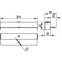 Переходник для лотка RB 100х80/400 DKC 36558