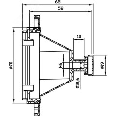 Коробка установочная 72х72х65 (в бетон) DKC 59391